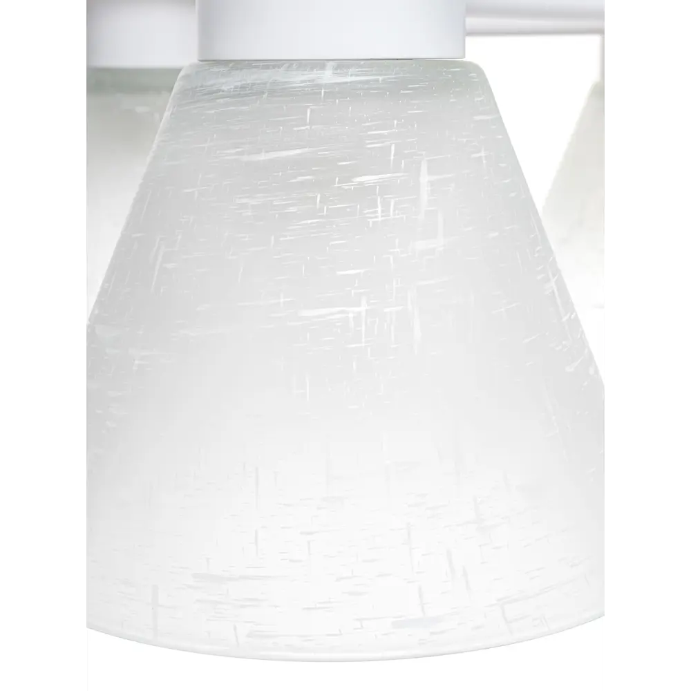 Люстра на штанге Kles, 5 ламп, 15 м², цвет белый/дерево LAMPLANDIA STLM-2071881 - Вид №7