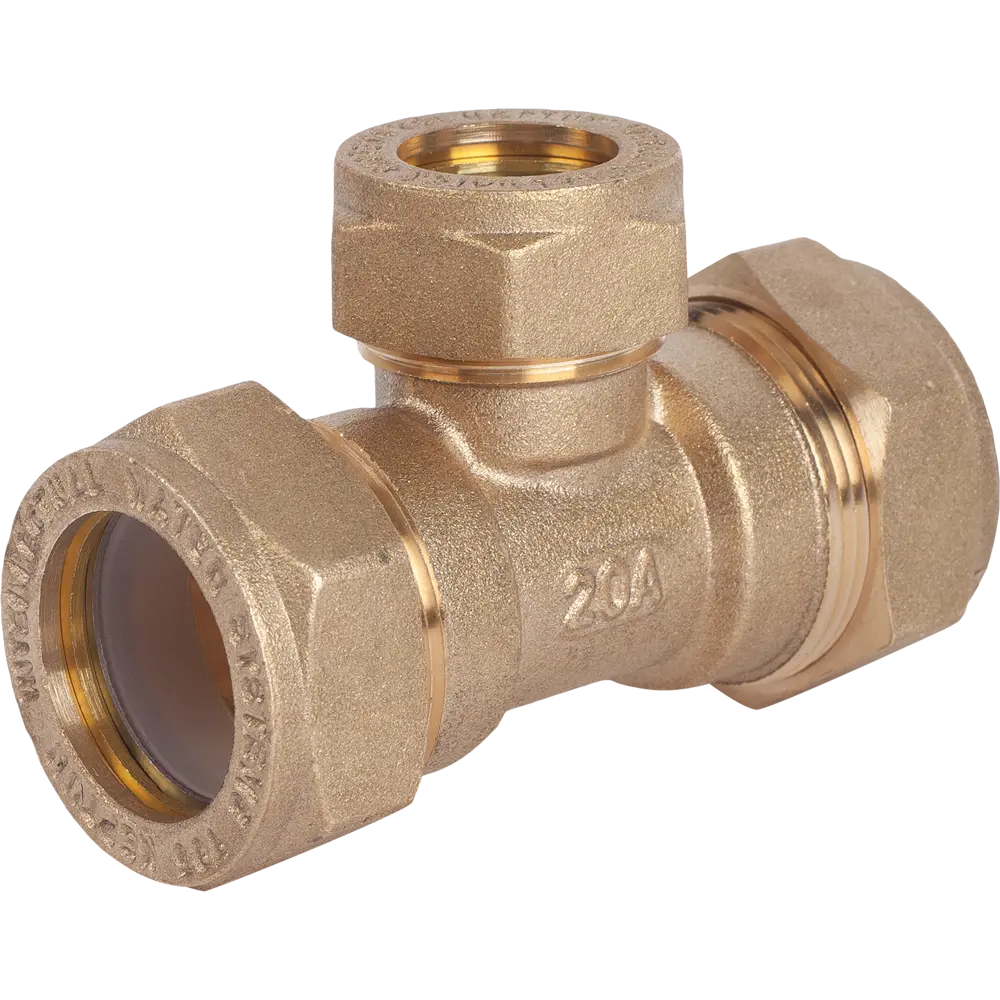 Тройник обжимной Neptun IWS 20х15х20 мм, латунь STLM-2014836