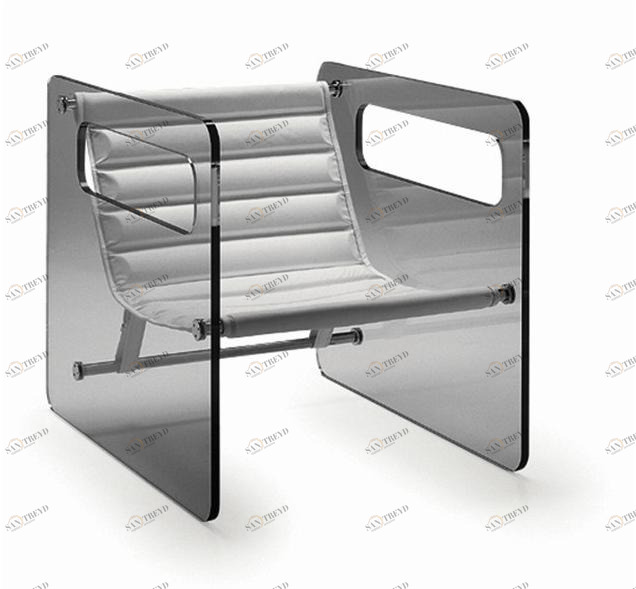 Tonelli Design Стеклянное кресло с подлокотниками sun-id-1435838