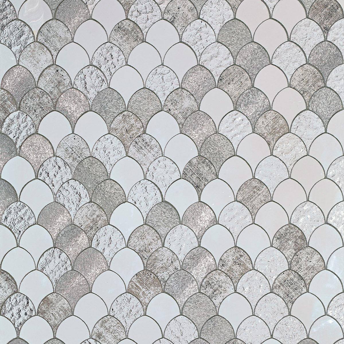 SICIS Bucolico White Per-Grey Vetrite Tile sun-id-1991304 - Вид №8