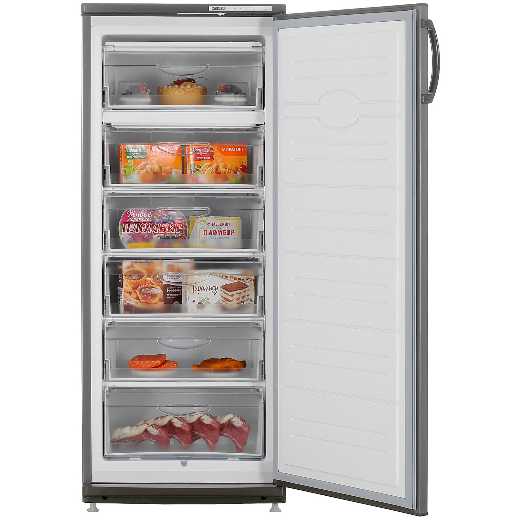 5462704 Морозильный шкаф  ATLANT М-7184-060 серый STDN-0049653 - Вид №5