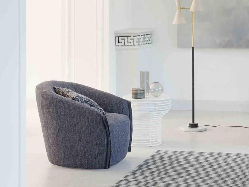 Bonaldo Поворотное кожаное кресло с подлокотниками sun-id-1456948 - Вид №2