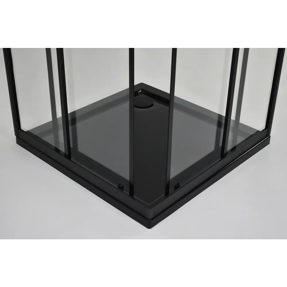 МЕТАКАМ Душевой уголок квадратный 80×80 см с черным профилем и стеклянными створками 89361541 STLM-0968051 - Вид №35
