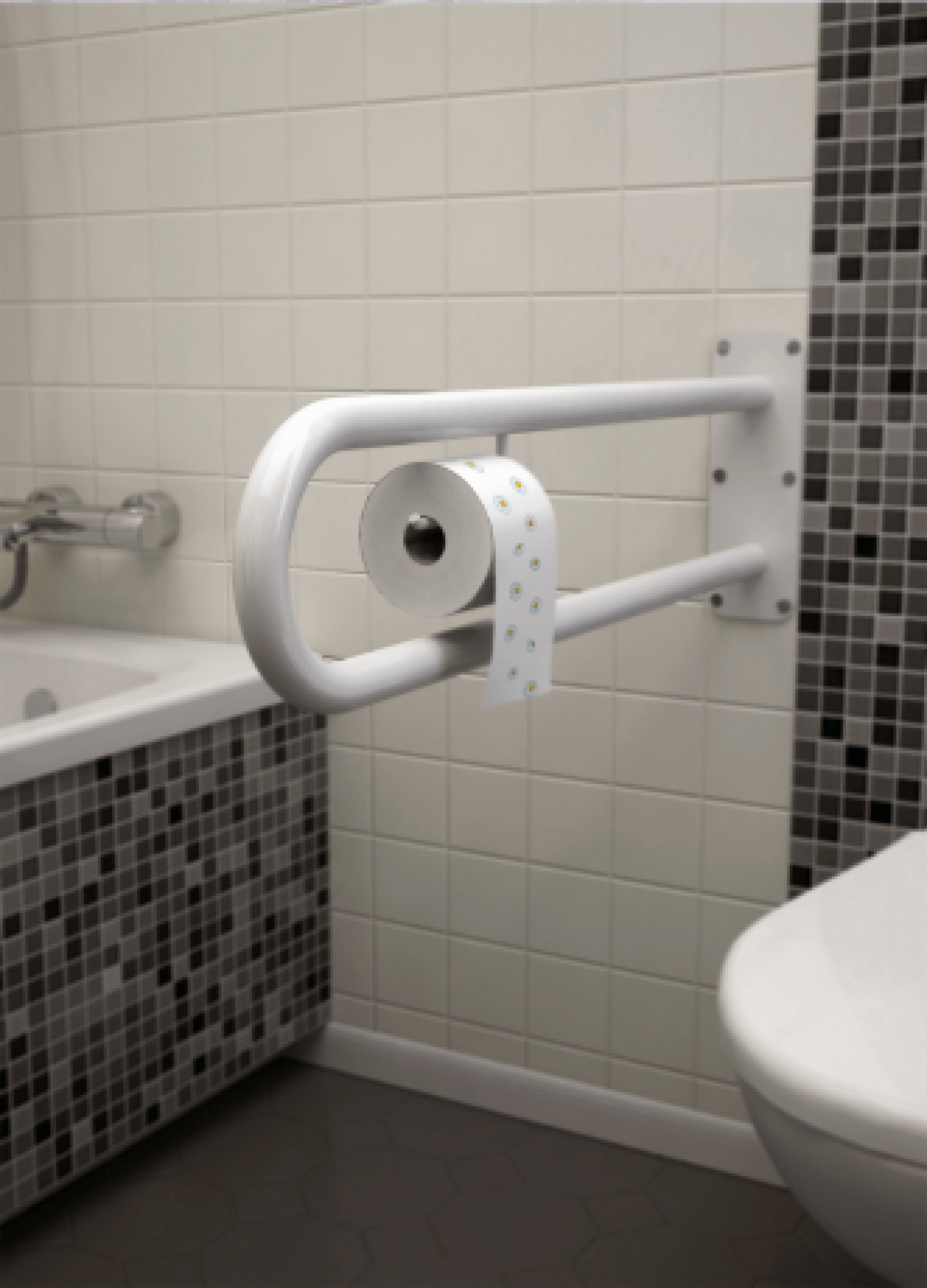 Сантехнические аксессуары WBUSR007 Настенная ручка с рейлингом Terma 38x20  - Вид №8