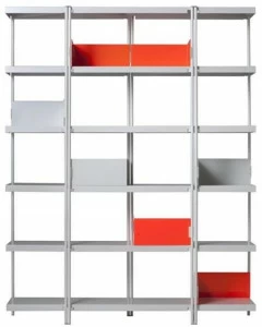 Driade Открытый книжный шкаф из стали и дерева