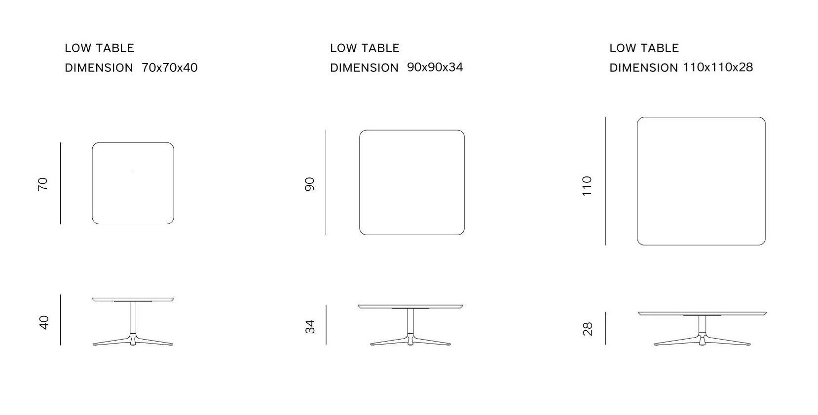 Квадратный садовый столик prostoria Trifidae ARCH-00095619 - Вид №2