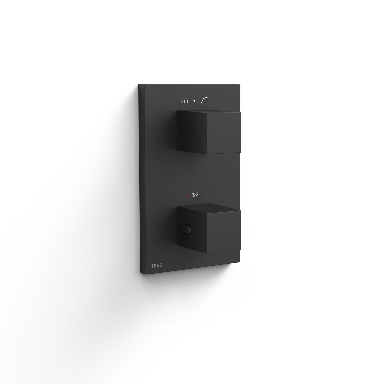 Видимая часть ТЕРМОБЛОКА для скрытого двухходового термоблока-00625001NM TRES Therm-box