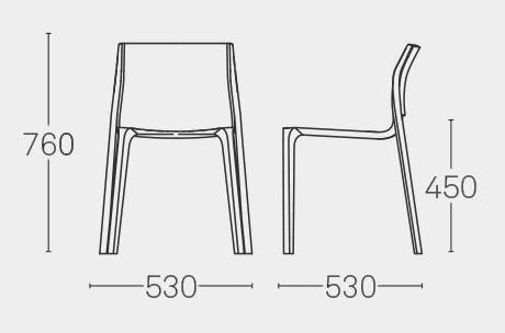 ONDARRETA Штабелируемый деревянный стул Silu sun-id-1474673 - Вид №16