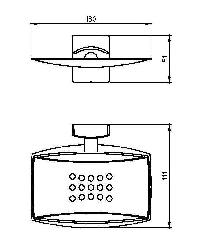 Мыльница металлическая Novaservis Metalia 12 0202.0 хром 02020 - Вид №1