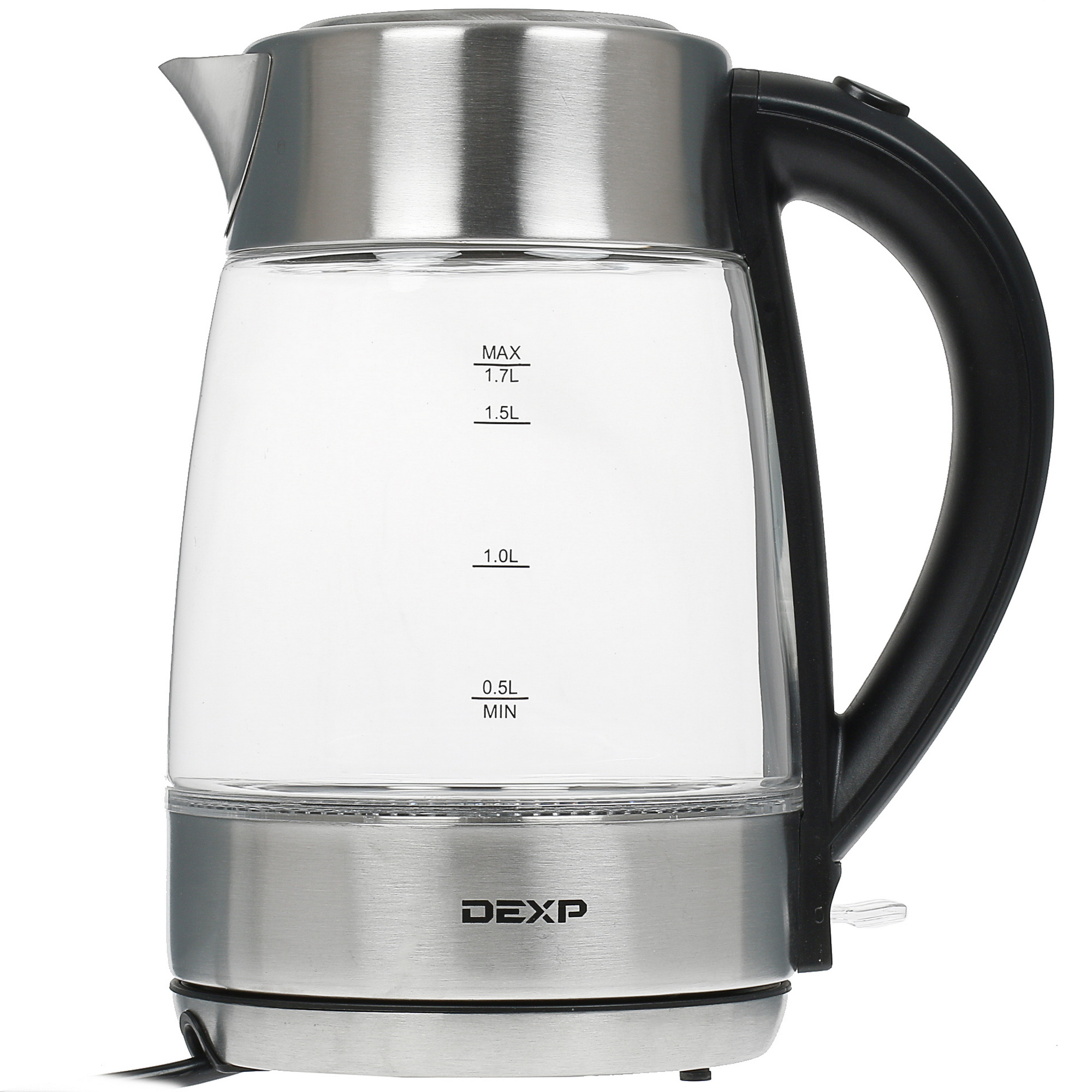 1301607 Электрочайник DEXP FK-200 серебристый STDN-0033318 - Вид №1