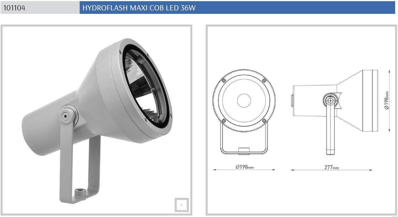 PUK Регулируемый светодиодный проектор для улицы из литого под давлением алюминия Hydroflash sun-id-1437644 - Вид №11
