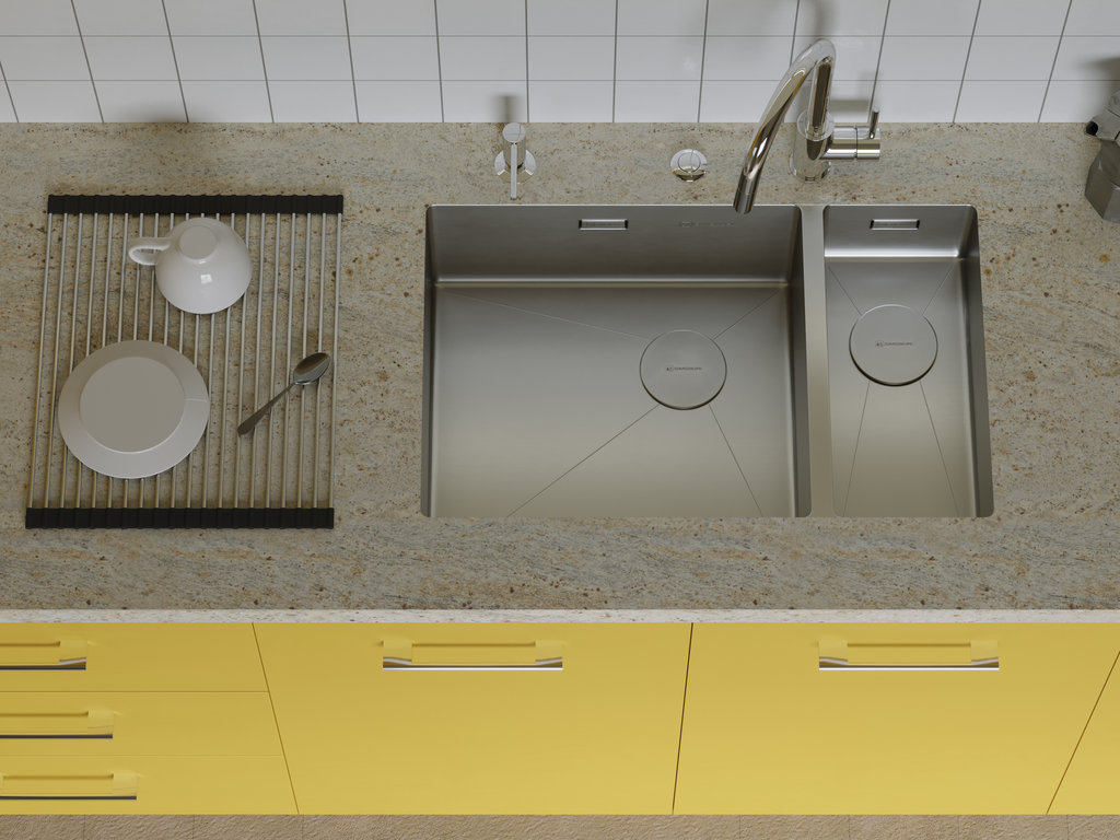 Кухонная мойка Taki 69-2-U/IF Side LG-L OMOIKIRI 4997051 - Вид №1