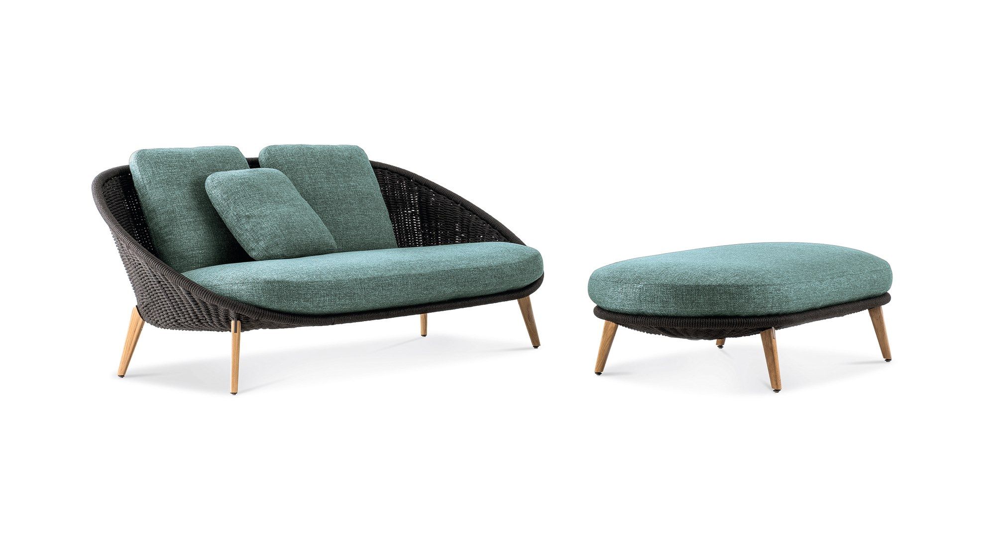 Открытый диван из веревки и ткани Minotti Lido Cord Outdoor ARCH-00038730 - Вид №1