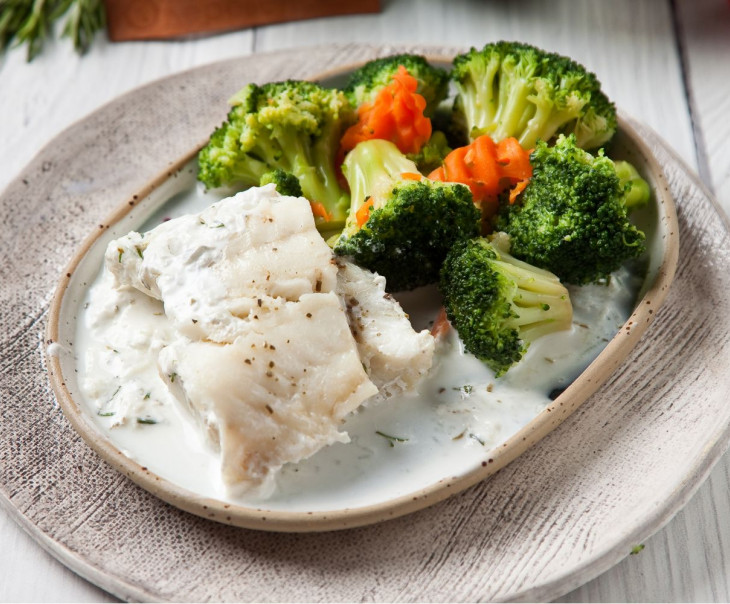 6894 Треска на гриле с брокколи и морковью Вкусляндия  - Вид №1