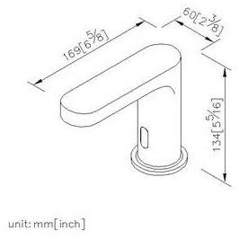 JUSTIME Инфракрасный смеситель для умывальника с электронным управлением Charming plus 6923-s0-80cp - Вид №1