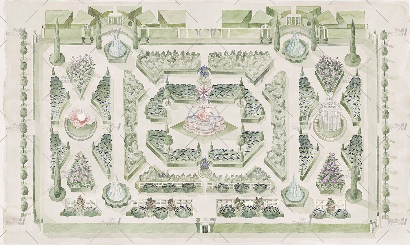 Carta da parati PVC free, eco-friendly, lavabile WallPepper L'ORANGERIE ARCH-00088094 - Вид №1