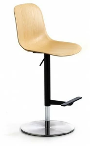 arrmet Поворотный табурет из ясеня с подставкой для ног Máni wood