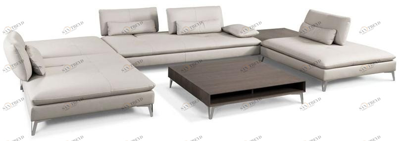 Roche Bobois Кожаный диван sun-id-1418915