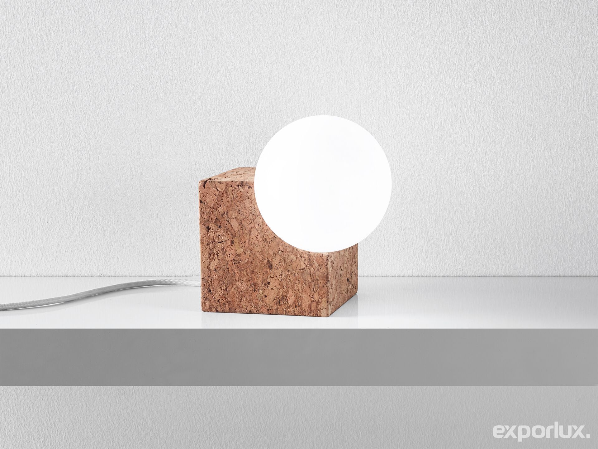 Пробковая настольная лампа Exporlux Acoustic Lighting ARCH-00013914