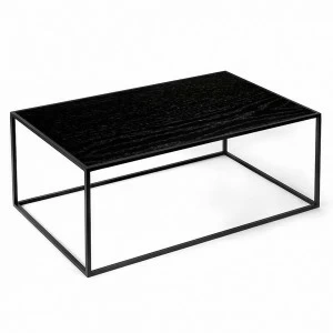 Журнальный столик прямоугольный черный дуб 100 см London black INTELLIGENT DESIGN  260819 Черный