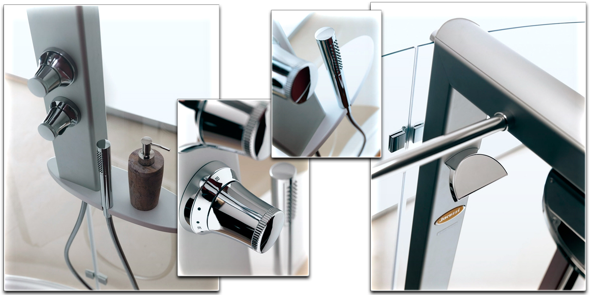 Душевое ограждение с колонной Start 140х70 Walk In 9447-11750 Dx Jacuzzi 944711750DX - Вид №2