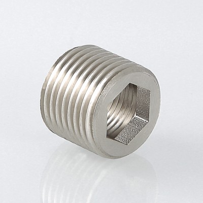 VTr.660.N.0403 Фитинг резьбовой – футорка под шестигранник Valtec 1/2" х 3/8"  - Вид №1