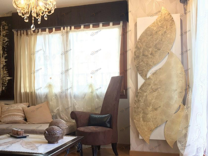 Termo Design Алюминиевый радиатор / декоративный радиатор Doppia piastra - foglia oro Dp 00511a