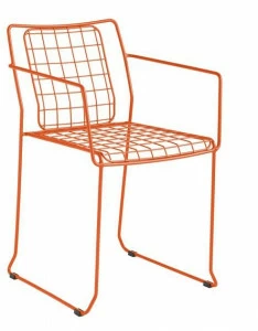 iSimar Стул с салазками из оцинкованной стали с подлокотниками Rotterdam 8052