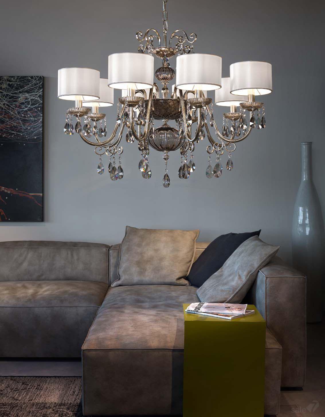 Masiero ANTIKA 8 P16 with smoked glass P17 люстра подвесная 114581 - Вид №1