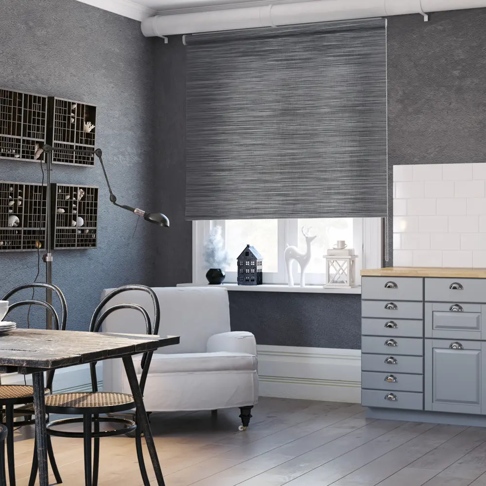 Штора рулонная Loft 120x175 см, цвет угольный ЭСКАР STLM-2031254 - Вид №4
