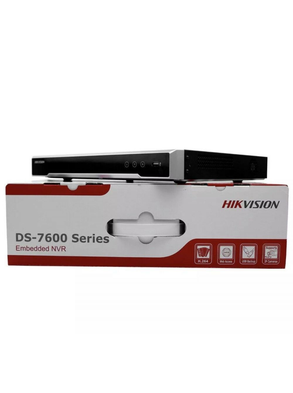 DS-7616NI-K2 16-ти канальный ip-видеорегистратор, видеовход 16 каналов, аудиовход 1 rca, видеовыход 1 vga 1080р, 1 hdmi 4к, аудиовыход 1 rca, вх поток 160мб/с, исх поток 160мб/с, разрешение записи до 8мп, синхр.воспр. 2 канала@8мп, 2 hdd 6тб, трев 4/1, 1 Santreyd  - Вид №4