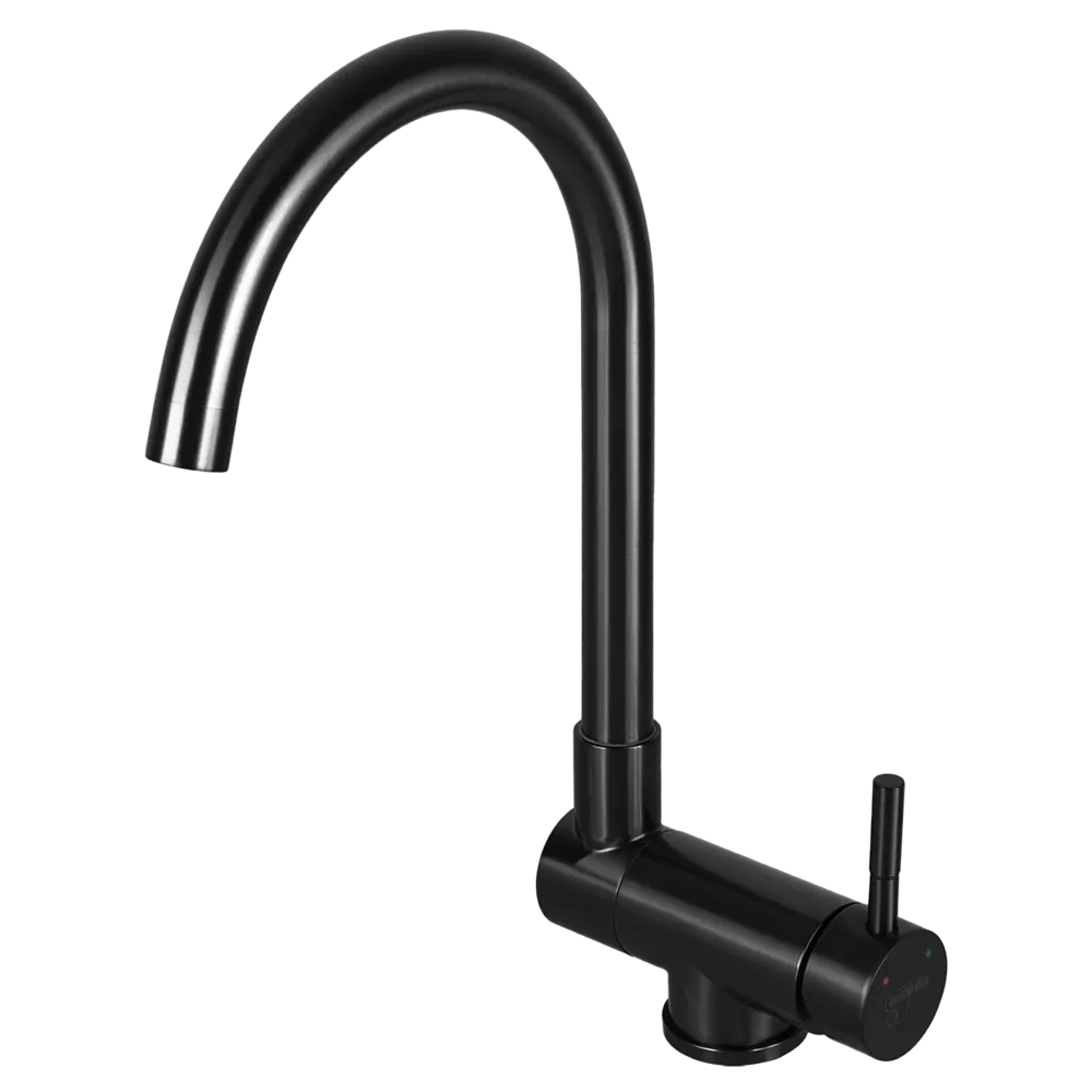 Смеситель для кухни Konsensa общая высота 35 см цвет черный 89420061 STLM-2038569 