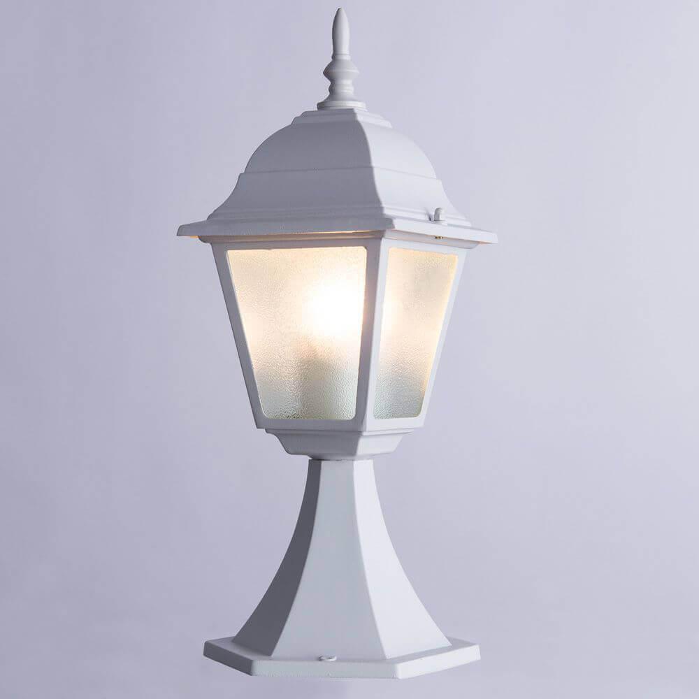 Уличный светильник ландшафтный H 45 см белый Bremen A1014FN-1WH ARTE LAMP ПОД СТАРИНУ, ФОНАРЬ 00-3898551 Белый;прозрачный  - Вид №1