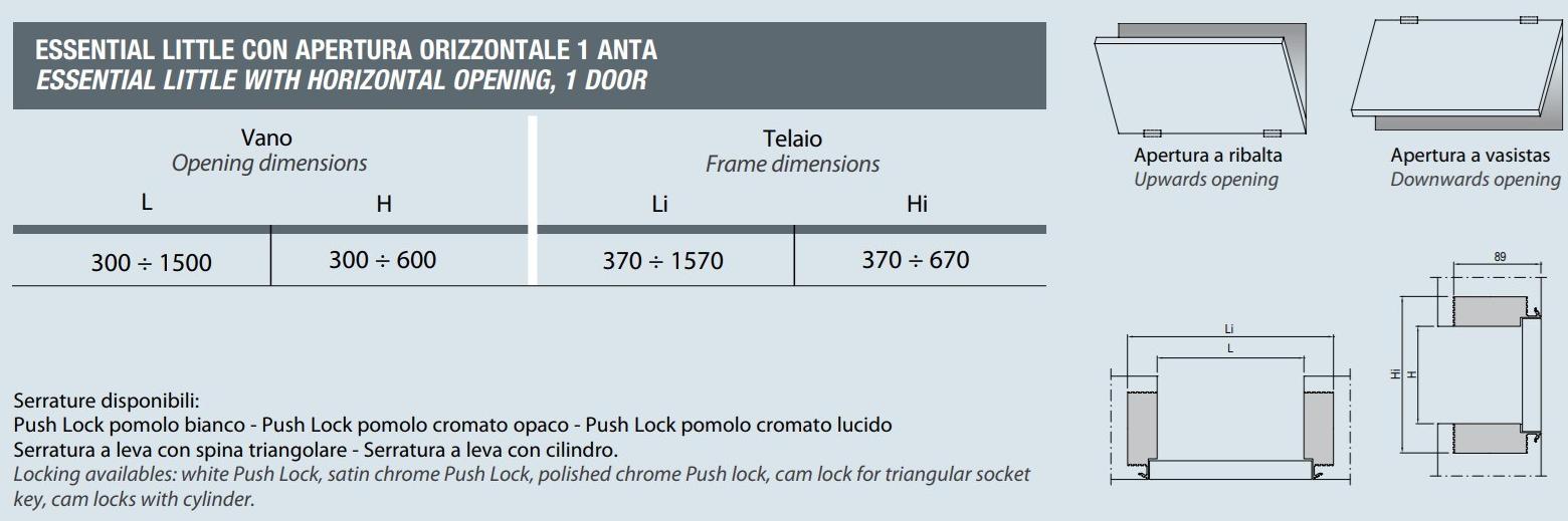 Scrigno Дверь заподлицо для небольших отделений Essential sun-id-1463102 - Вид №5