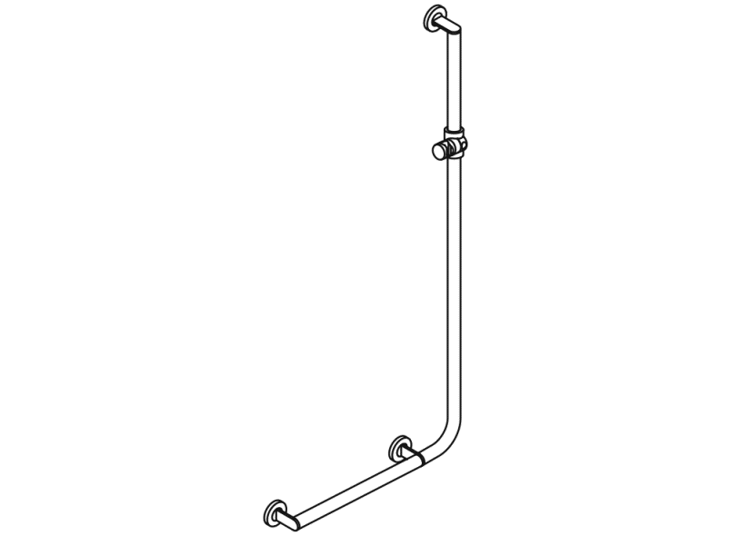 900.33.203XA Угловая ручка с держателем для душа HEWI Greifen  - Вид №2