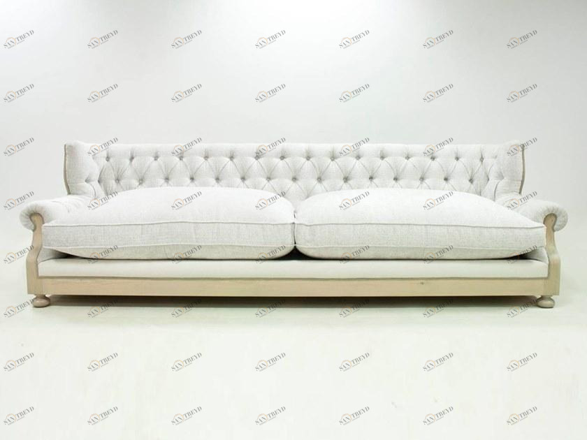 CREARTE COLLECTIONS Стеганый диван из джута со вставками из венской соломы Dorian essence 21