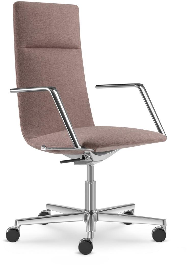 LD Seating Офисное кресло из ткани с 5 спицами с подлокотниками на колесиках Harmony modern 885-f37-n6 - Вид №4