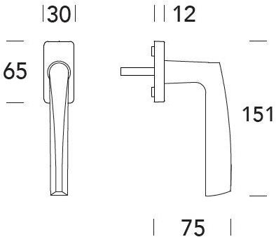 Reguitti Оконная ручка dk на розе Golf Aj15dkq7550 - Вид №1