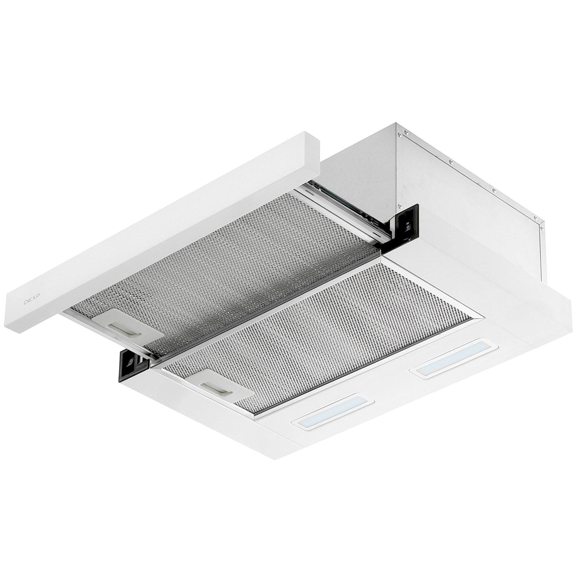 5410174 Вытяжка телескопическая DEXP YT50W белый/белый STDN-0067585 - Вид №2