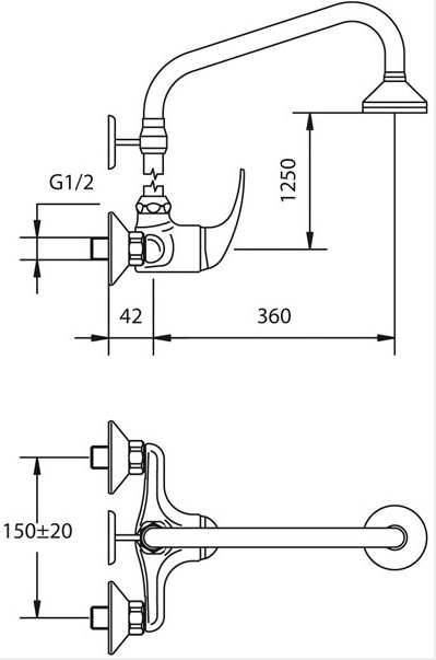 153-0009-31 Смеситель Mofem Junior Santreyd - Вид №1
