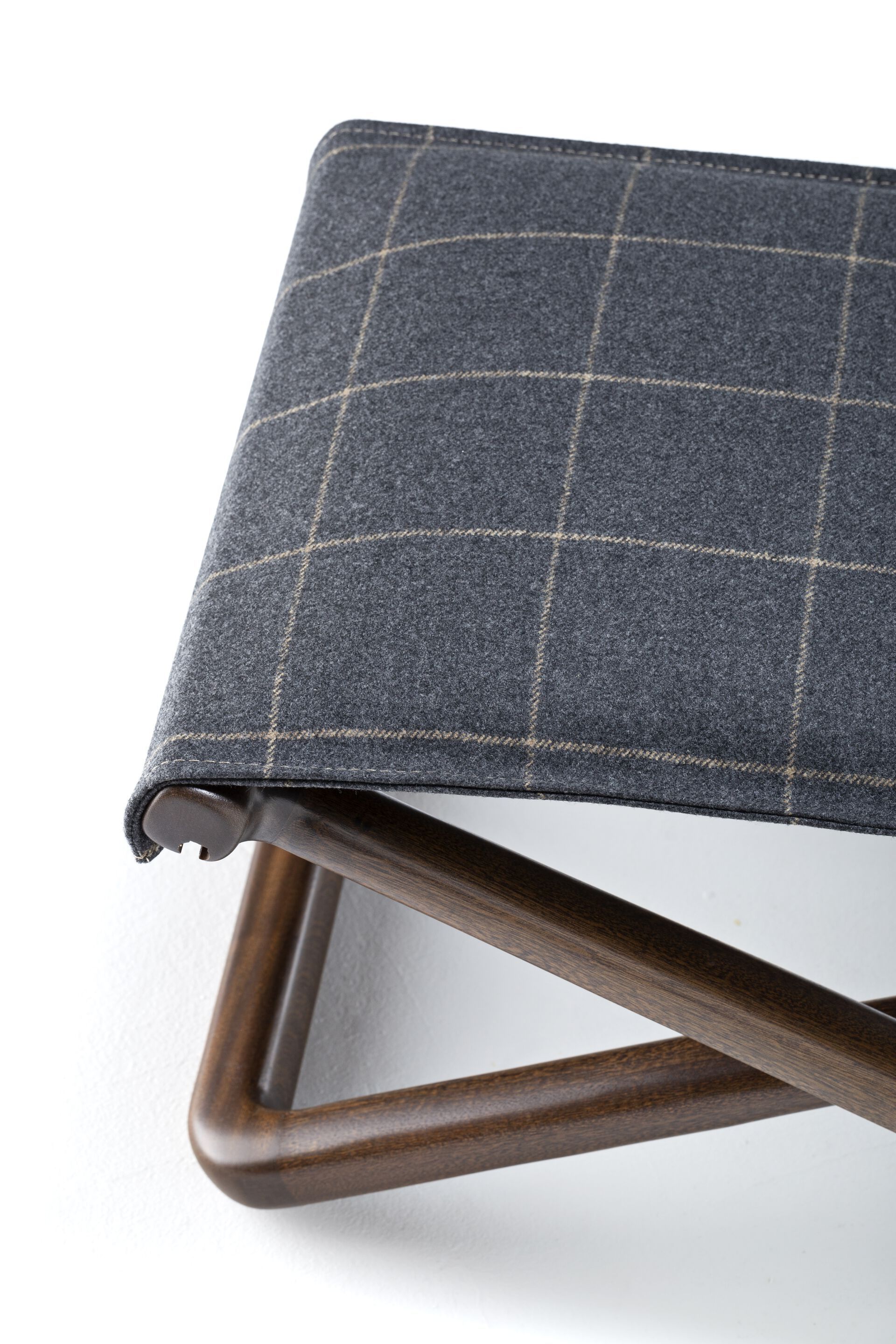 Прямоугольная Садовая подставка для ног из красного дерева и ткани Exteta Loro Piana Interiors, The Delight Chairs St. Moritz by Exteta ARCH-00106661 - Вид №10