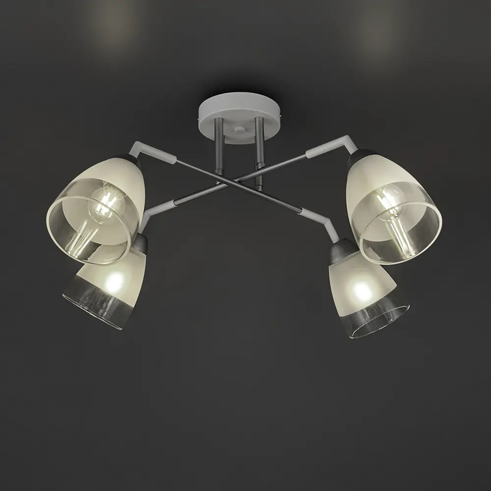 Люстра потолочная Jlight Fobo 3141/4C цвет белый/серебро 84315599 STLM-2014445  - Вид №3