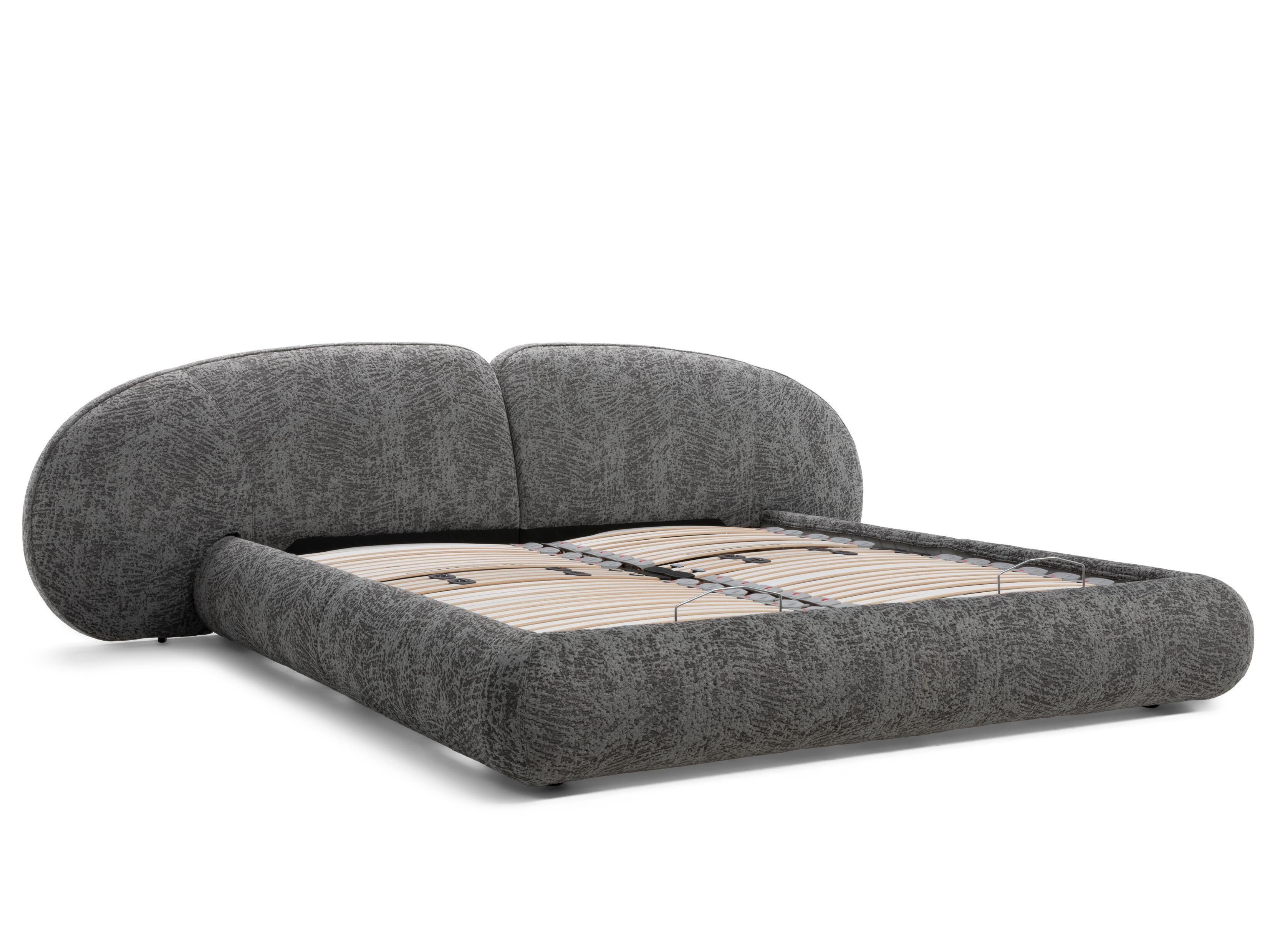 Двуспальная мягкая кровать из ткани Natuzzi Italia память ARCH-00126172 - Вид №1