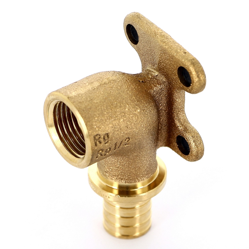 Водорозетка надвижная В латунная REHAU 20 x 1/2" бронза, квадратный фланец, RAUTITAN RX 366111 - Вид №1