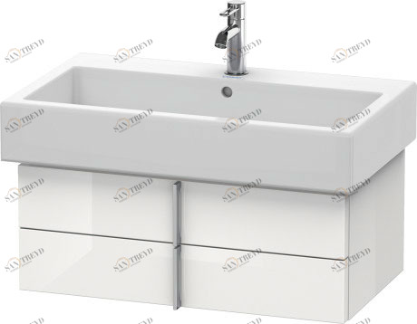 VE620602222 Тумбочка подвесная Vero #VE6206 750 x 431 мм Белый глянцевый декор Duravit