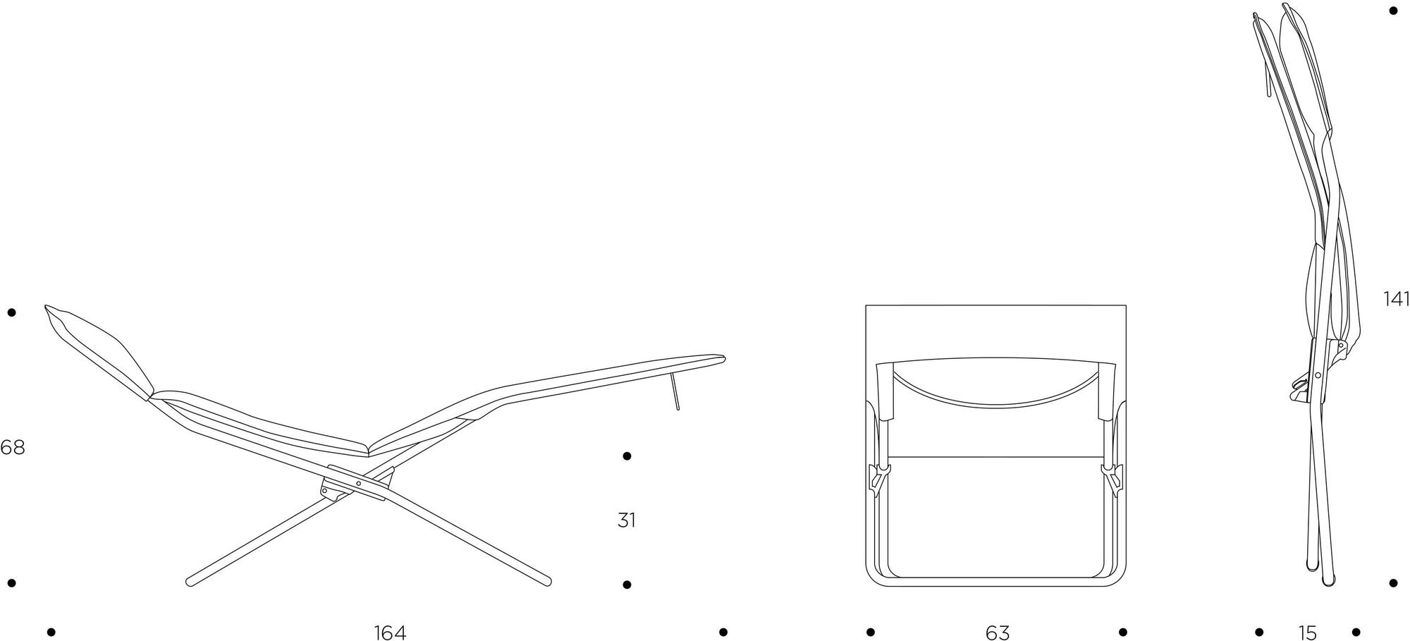 Lafuma Mobilier Складной шезлонг Gordes Lfm2788 - Вид №5