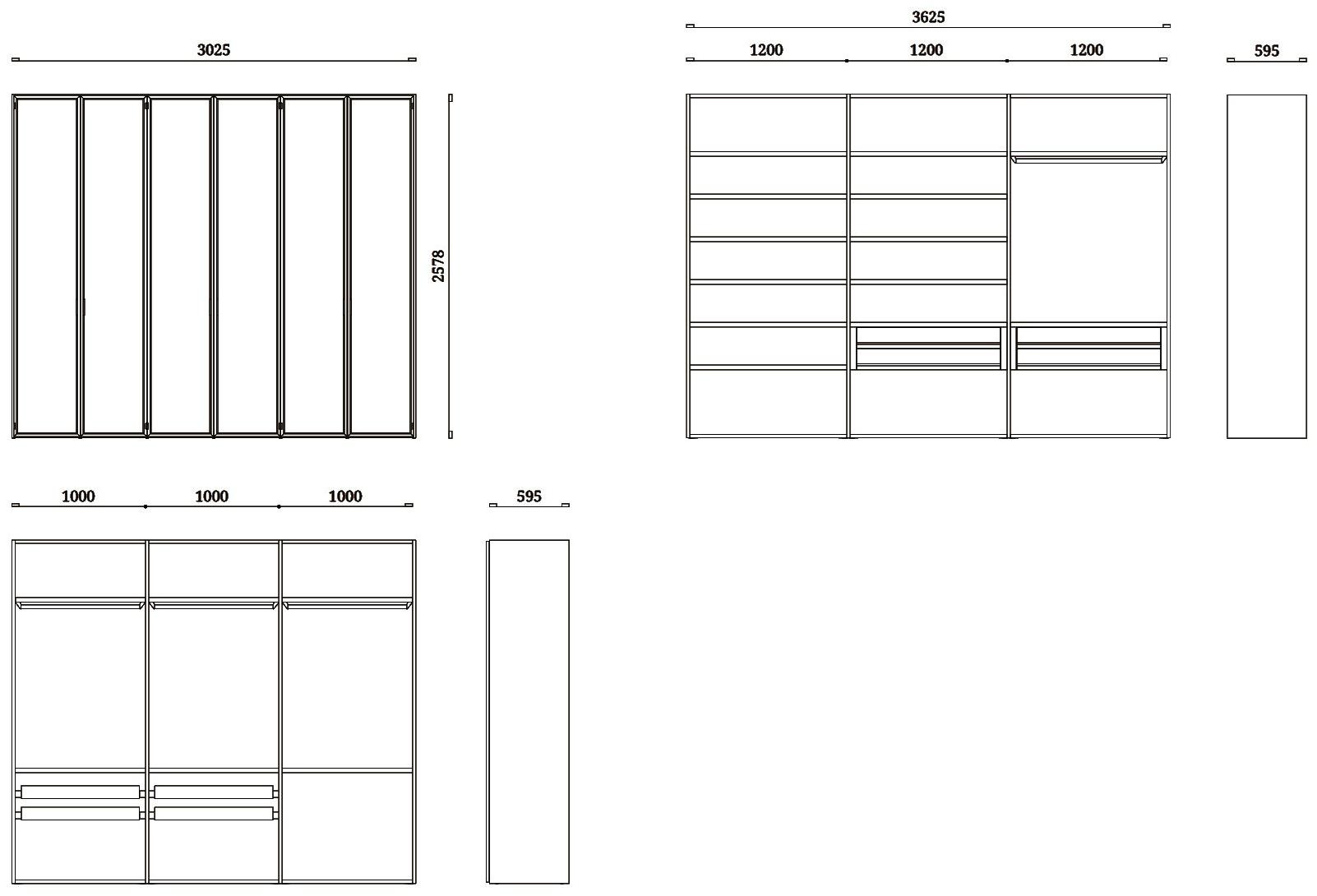 Febal Casa Стеклянный шкаф с ящиками Aurora sun-id-1353361 - Вид №4