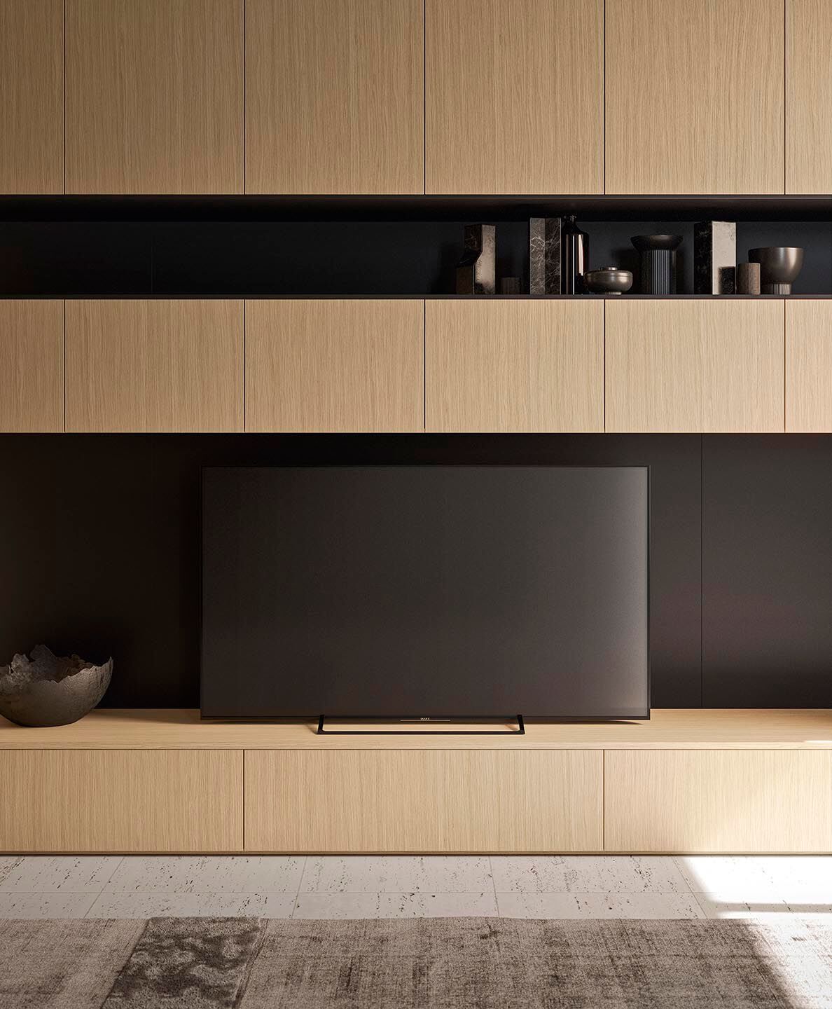 Оборудованная стена с подставкой для телевизора Alf DaFrè покер ARCH-00147283 - Вид №3