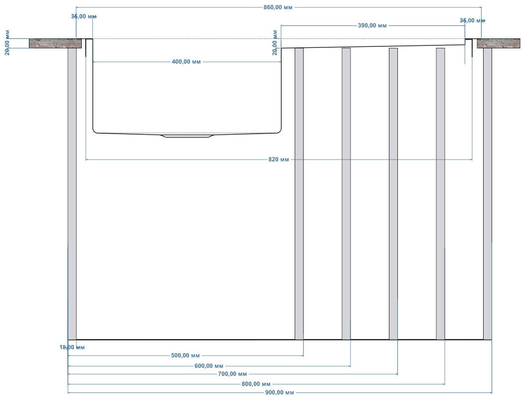 Кухонные мойки Eco Marino SMV-860R.A SEAMAN  - Вид №3