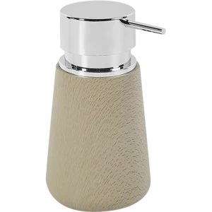 Дозатор для жидкого мыла Bath Plus Legno настольный пластиковый цвет серо-коричневый
